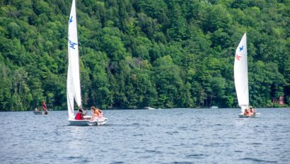 Campers learning how to sail.