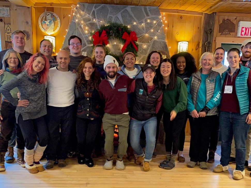 Camp staff during the holidays.