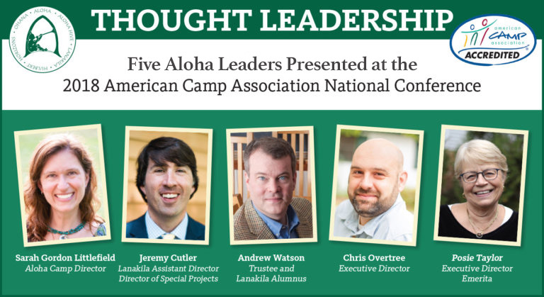 Aloha 2018 ACA Presenters