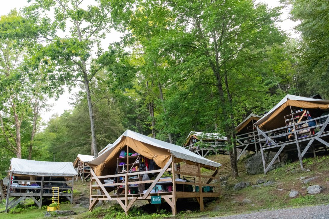 Camp cabins.