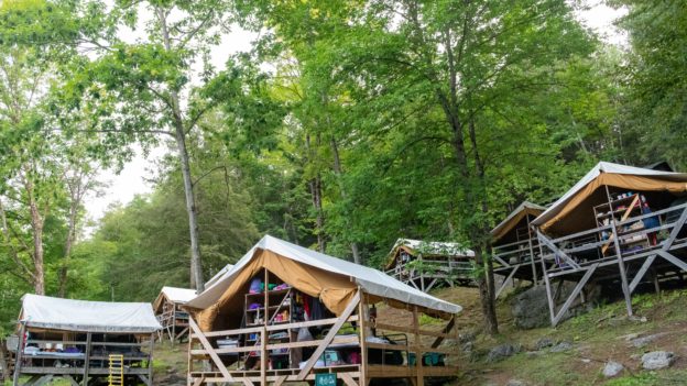 Camp cabins.