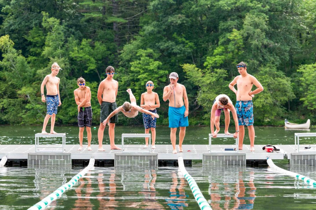 A group of Lanakila campers about to go swimming.